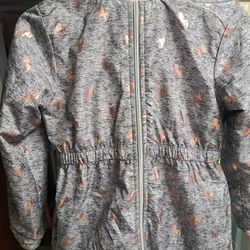 Girls Fleece Lined Hooded Jacket