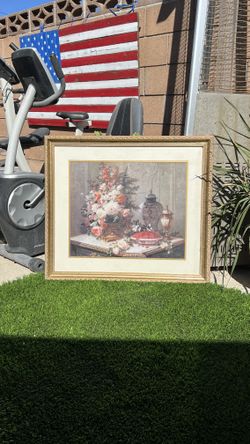 Framed Floral Artwork