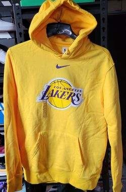 *NEW* Nike NBA Los Angeles Lakers Pullover Hoodie Gold Yellow Size Men’s Small