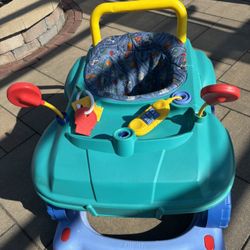 Blue Baby Car Walker
