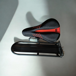 Bicycle seat cover and extension bag holder