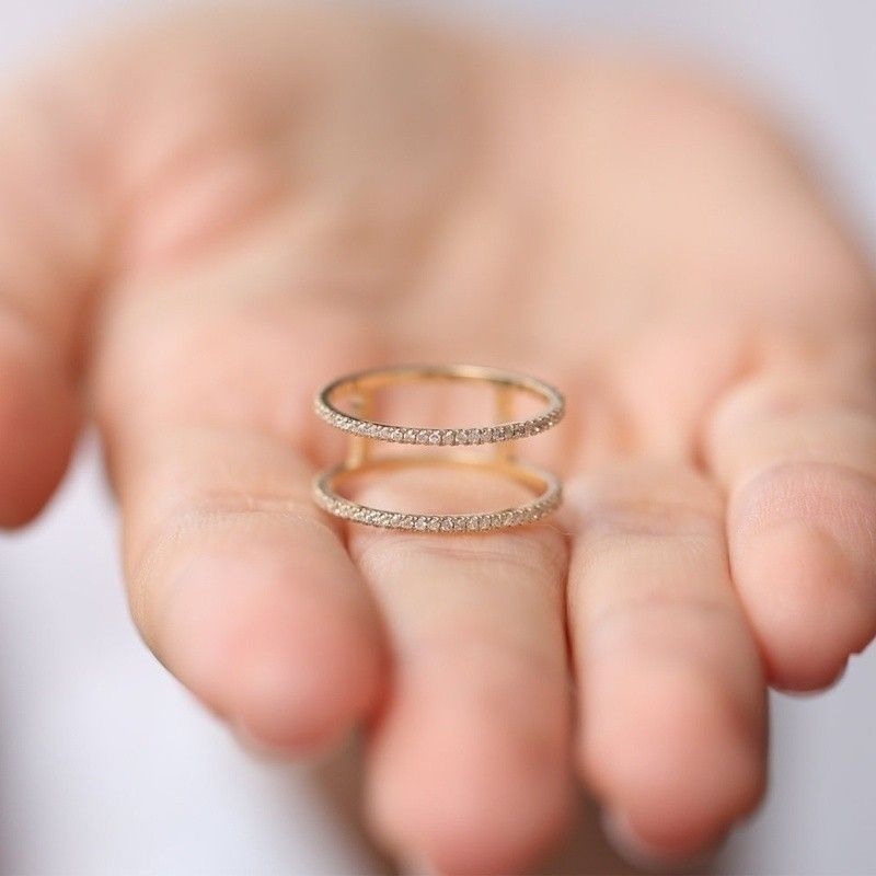 "Gorgeous Wedding Party Luxury Gold Plated Ring for Women, VIP556