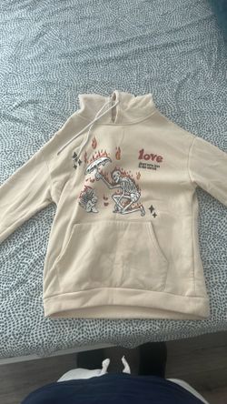 ROMWE Street Life Men's Skeleton Print Drawstring Hooded Sweatshirt