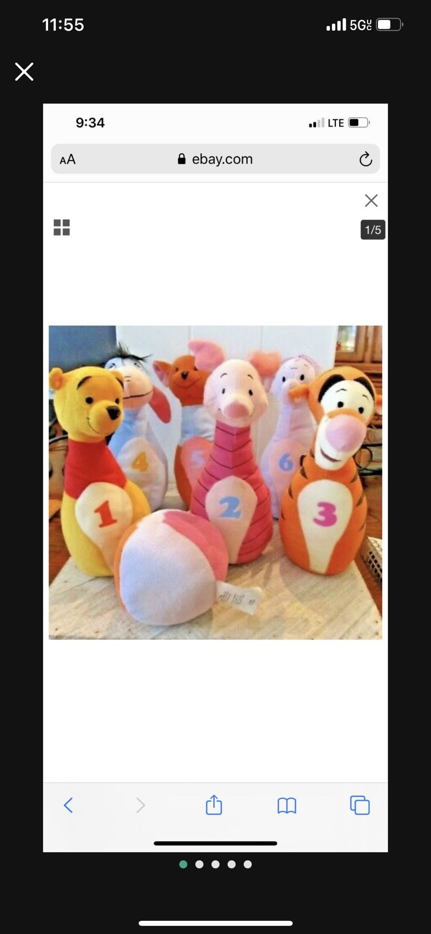 Disney Winnie The Pooh Bowling Set
