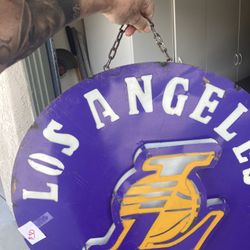 LAKER METAL SIGN