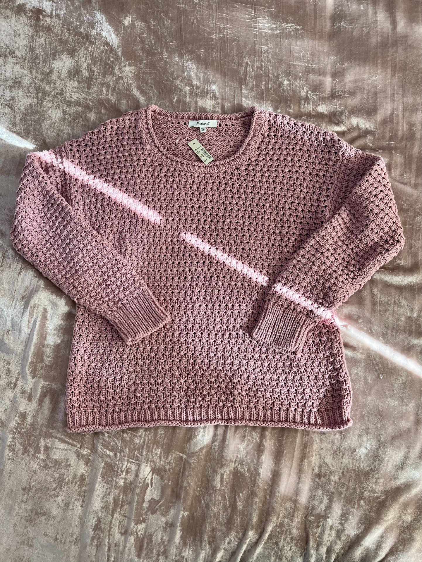 $80 Madewell open-stitch austen pullover sweater