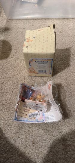 Cherished Teddies “ Sports and Hobbies Shadow Box”