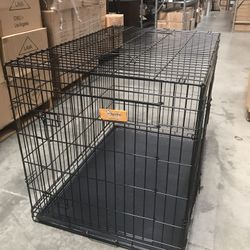 Qpets Xxxl 48”x30”x31”H Double Door Crate Dog Cage