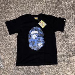 Black and blue Bape shirt