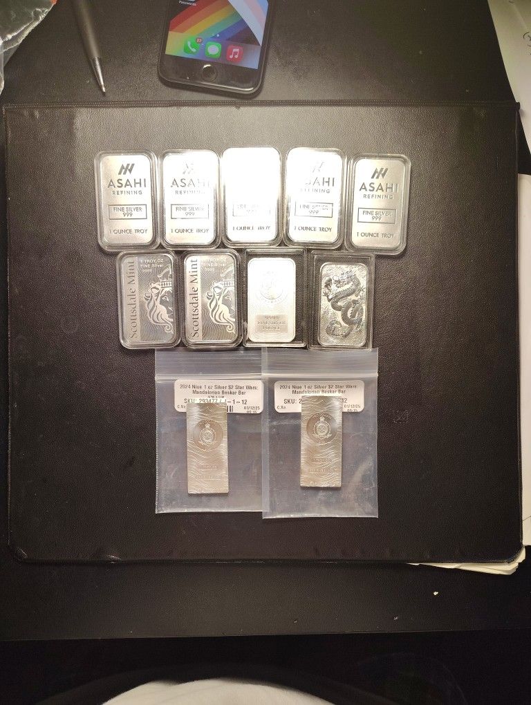 11 Total Bars Of Different Brands All New Uncirculated