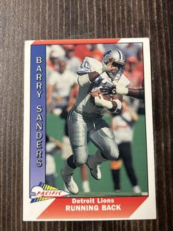 Pacific Trading Card - Barry Sanders - Lions 1990