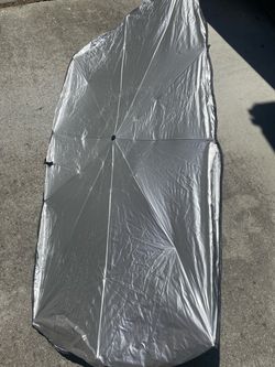 Silver Car Sunshade Car Sunshade Umbrella Heat Insulation Shading Front Windshield Cover UV Block