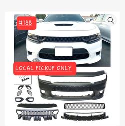 ➿️ Hellcat Style Front Bumper with Air Duct Grille For 2015-2023 Dodge Charger #188