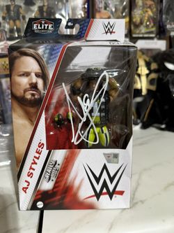 AJ Styles Autographed Figure