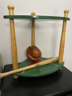 Small Baseball Table/Bat/Wooden Mit Ball Puzzle 