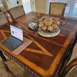 Dinning High Table W 6 Chairs Living Room Sectional 3 Piece Includes 2 End Tabels Coffee Table And 2 Lamps