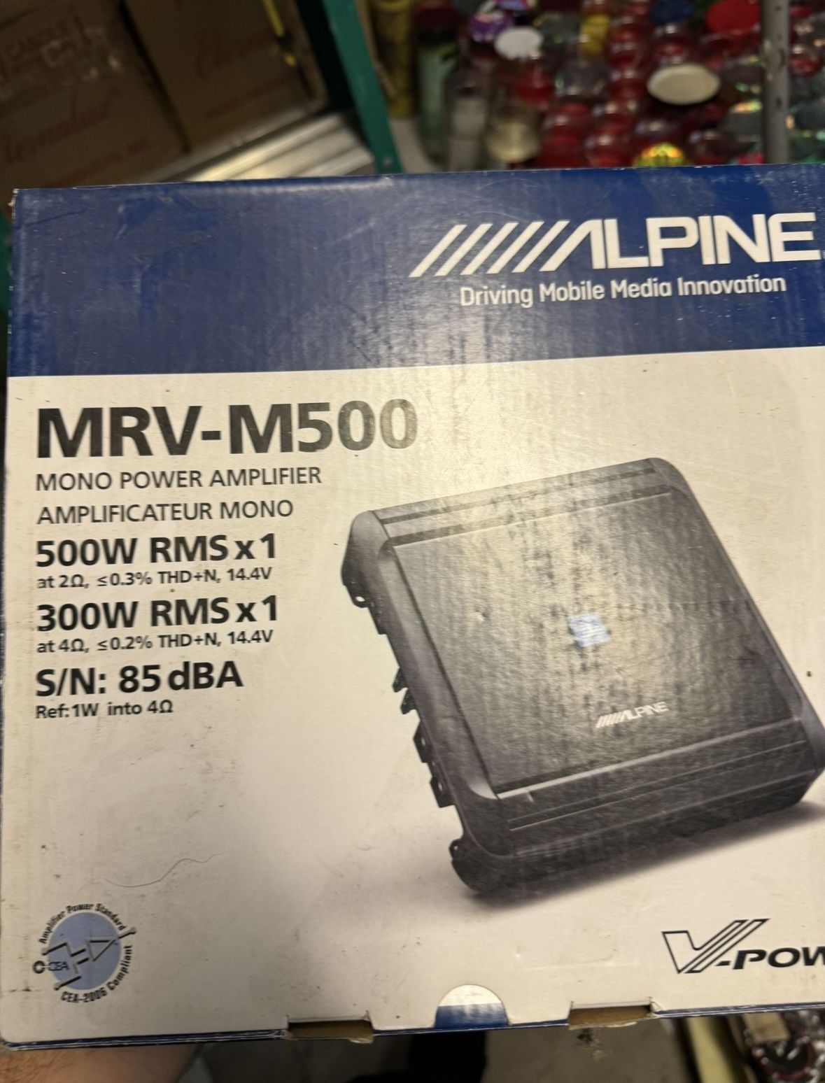 Amp Subwoofer Alpine 500watts 