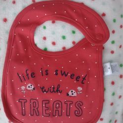 OS Carter's Life is Sweet With Treats Baby Bib