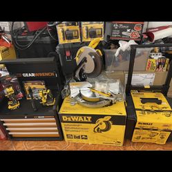 Dewalt 12” Size Miter saw New In Box  Asking $199  & Huge Dewalt Drill Bundle New In Box $499 Firm