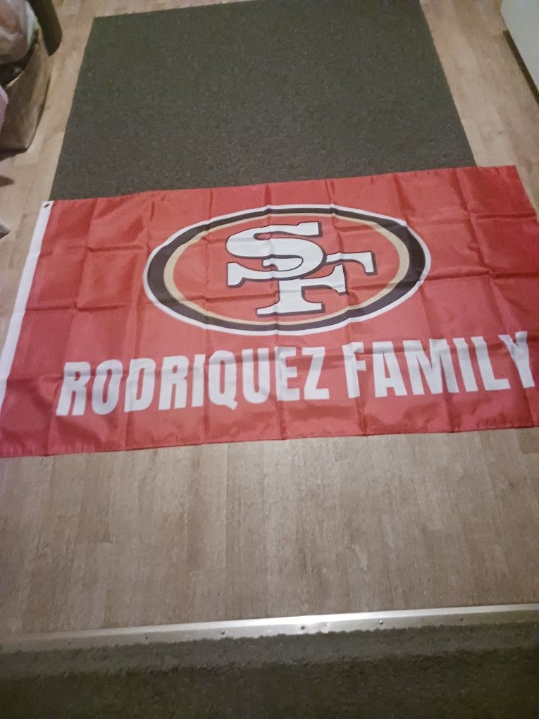49ers Rodriguez Family Flags