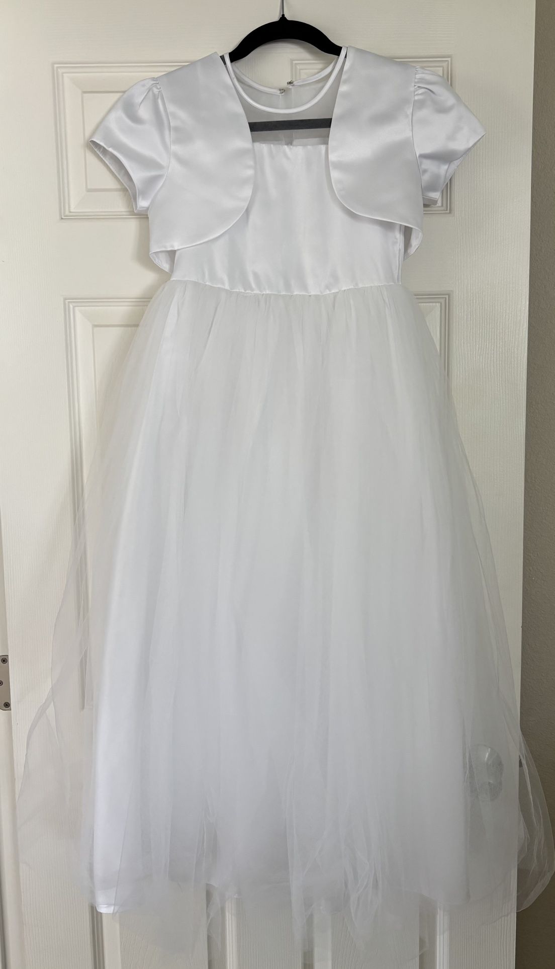 Girl’s White Ceremony Dress