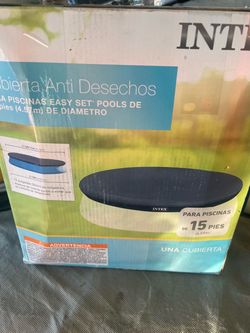 Intex 15 ft round pool cover