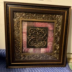 Decorative framed wall art