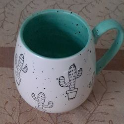 Meritage Speckled Cactus Pistachio/Cream 16 oz mug
