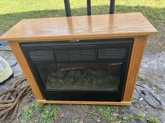 Decorative Oak Electric Fireplace 