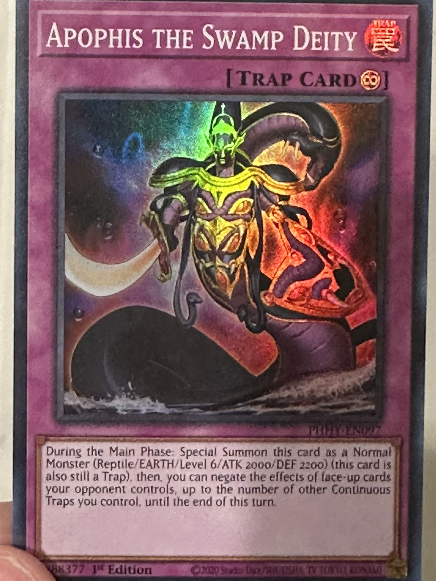 Yugioh! Apophis the Swamp Deity NM 1st Edition Super Rare Photon Hypernova  for Sale in Bonita, CA - OfferUp