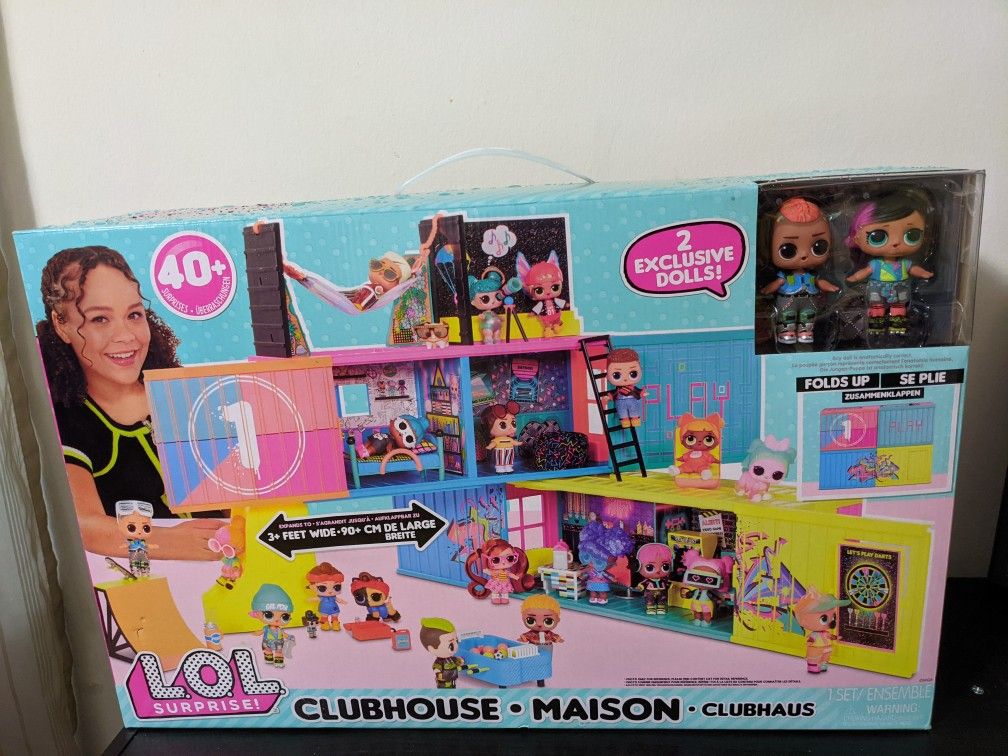 😂😂LOL Surprise Clubhouse Playset - 42 Piece🔥🔥🔥