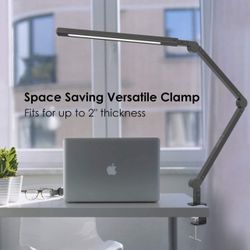QTY 2 LED Clamping Dimmable Desk Lamp With Color Temp