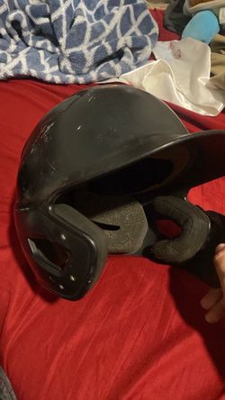 Black Baseball Batting Helmet