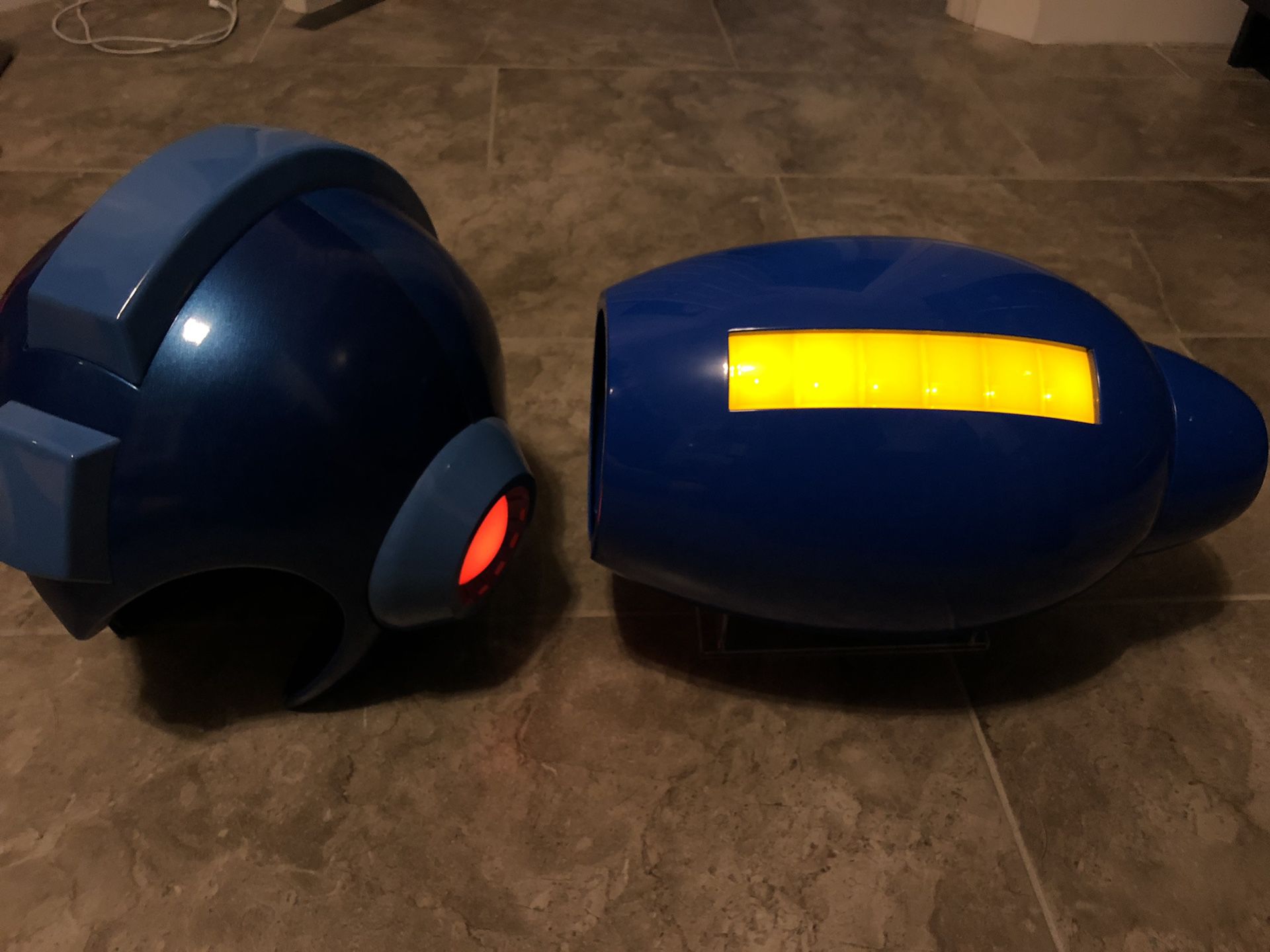 Replica Megaman Helmet and Blaster (Wearable)
