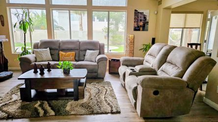 Recliner sofas set.
