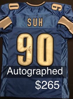 $99 TONIGHT! Ndomukong Suh SIGNED Lions Jersey w/COA
