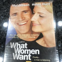 DVD Widescreen Movie “What Women Want”.  Featuring Mel Gibson and Helen Hunt.  Brand new never opened factory sealed.  Smoke free home 