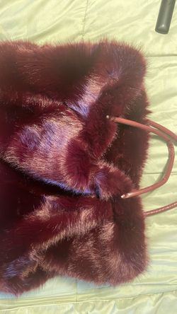 New Oversized Fur Handbag. A statement piece!