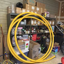 2.5 Inch underground conduit for gas, approximately  30 ft