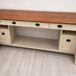 Farmhouse Console Table / Desk – Solid Wood