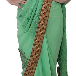 Indian Saree + Blouse + Underskirt