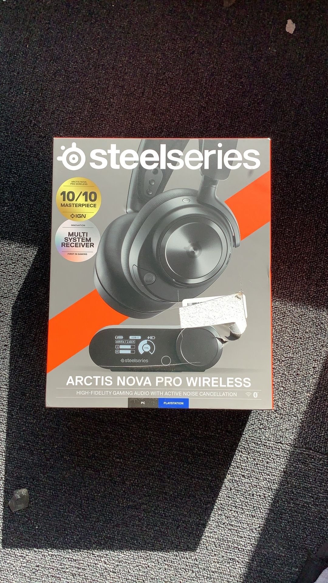 SteelSeries Arctis Nova Pro Wireless Multi-System Gaming Headset - Premium Hi-Fi Drivers - Active Noise Cancellation - Infinity Power System - Stealth
