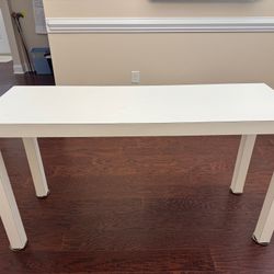 Modern White Console Table