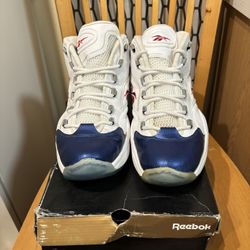 Reebok Question Mid Blue Toe