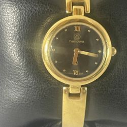 Hanowa  Gold Tone Womens Swiss Watch 