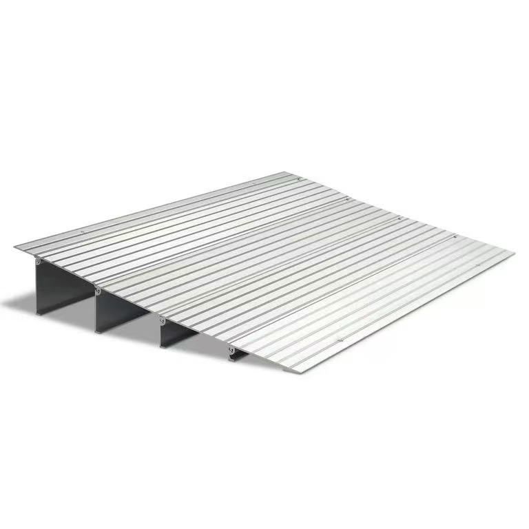 4" Rise Threshold Ramp for Wheelchairs, Aluminum Alloy Entry Ramp for Home Doorways