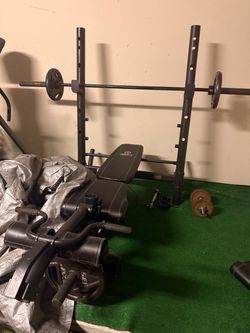 Weight lifting bench press