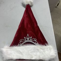 Santa Claus Hat with Tiara - Approx 20” Circumference