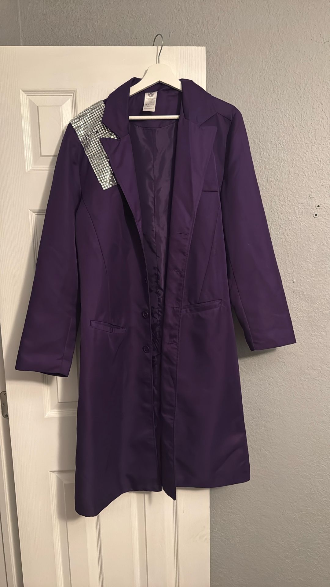 Purple Coat (w/Blouse) -  For Prince Purple Rain Costume