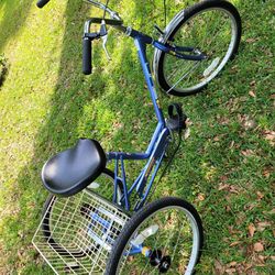  NEW! Blue 24" MIAMI SUN 3 Wheel Adult Tricycle In EXCELLENT CONDITION Will Deliver